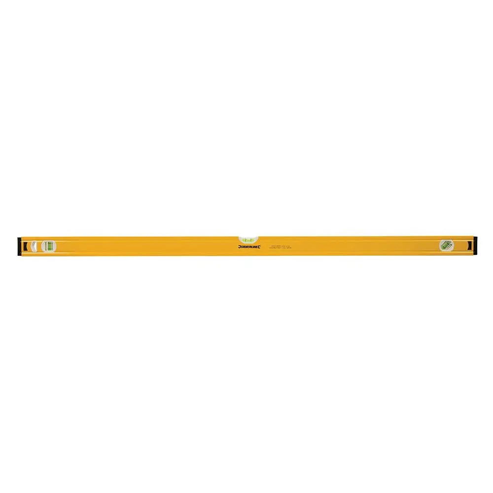 Silverline Spirit Level Powder Coated Aluminium 3 Vials - Choose Length  White Rose Tools