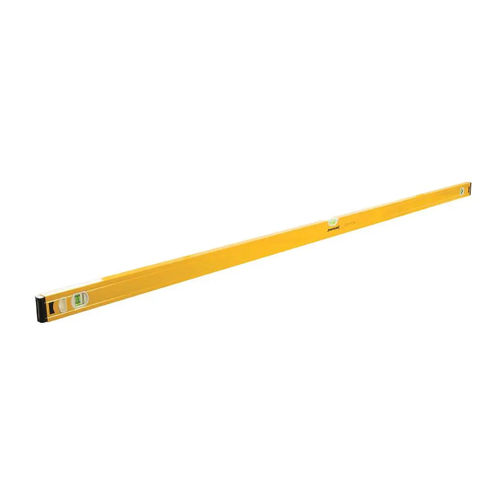 Silverline Spirit Level Powder Coated Aluminium 3 Vials - Choose Length  White Rose Tools