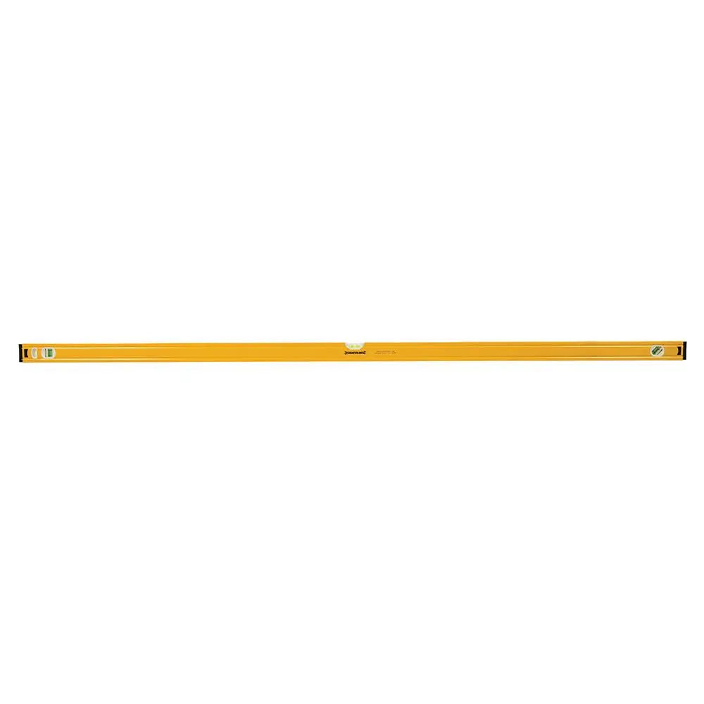 Silverline Spirit Level Powder Coated Aluminium 3 Vials - Choose Length  White Rose Tools