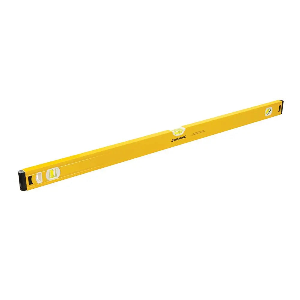 Silverline Spirit Level Powder Coated Aluminium 3 Vials - Choose Length  White Rose Tools
