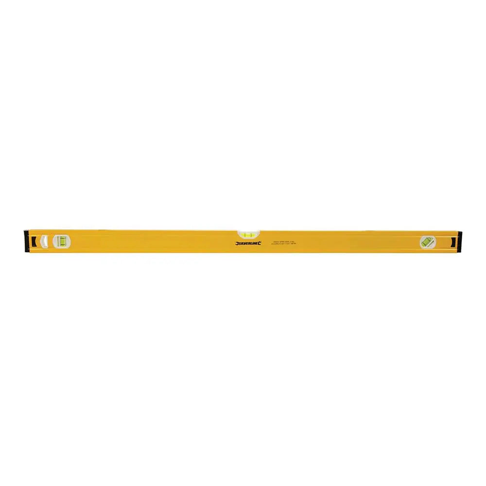 Silverline Spirit Level Powder Coated Aluminium 3 Vials - Choose Length  White Rose Tools