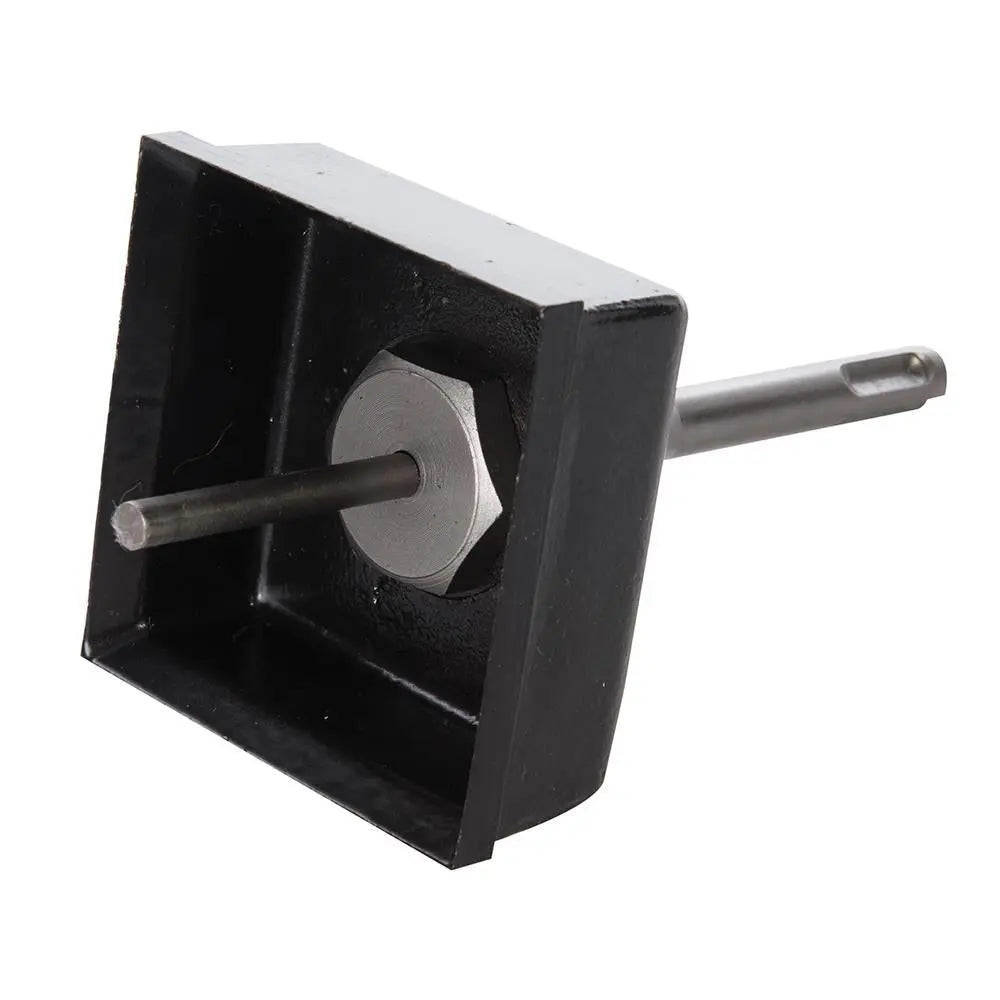 Silverline Square Single Plug Socket Box Cutter 77 x 77mm Masonry Back Box 