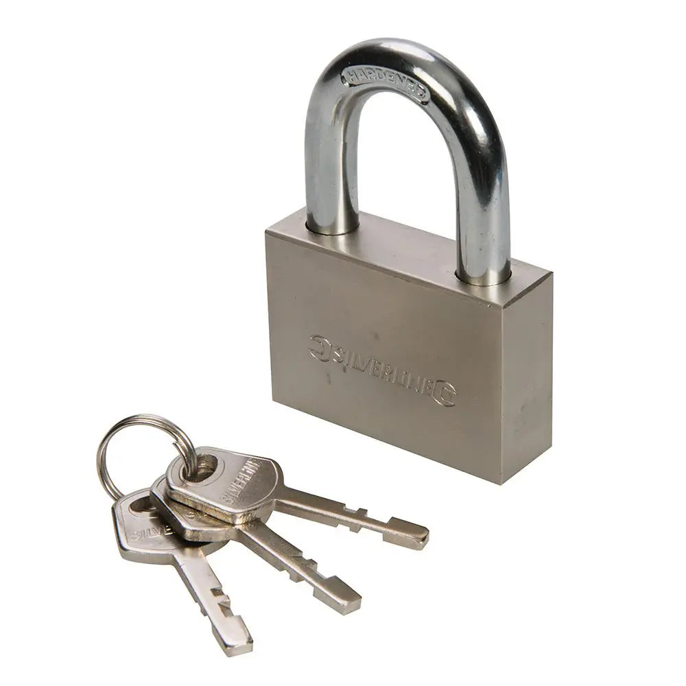 Silverline Steel Padlock 60mm 327568  White Rose Tools