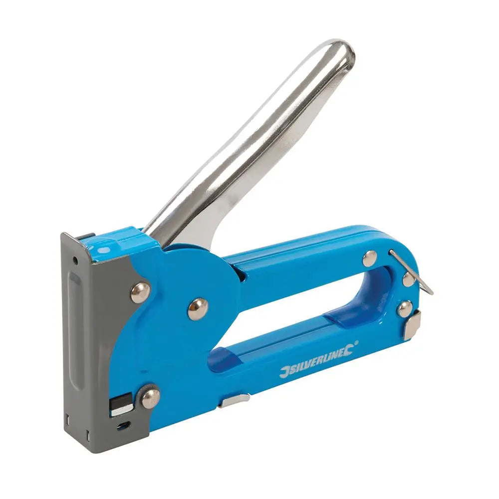 Silverline Steel Staple Gun 4 - 8mm Type 53 101326  White Rose Tools