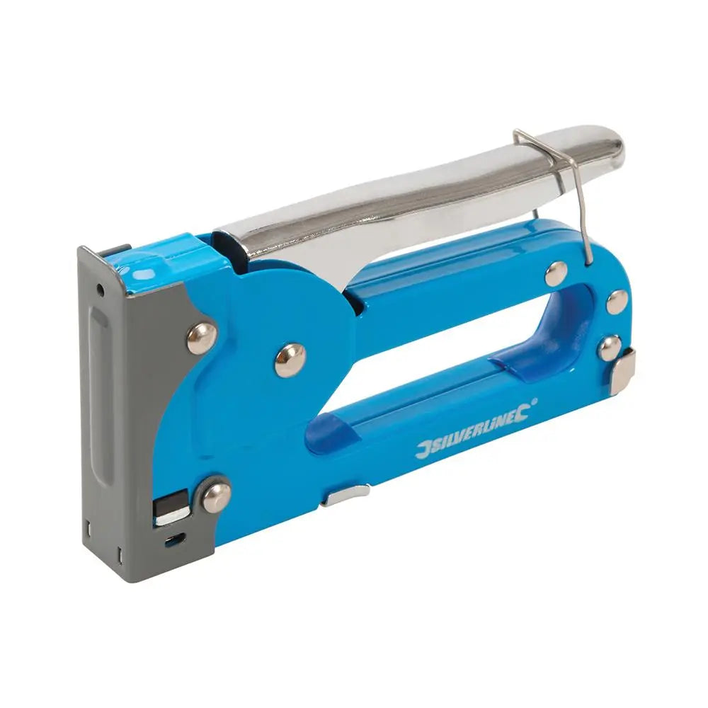 Silverline Steel Staple Gun 4 - 8mm Type 53 101326  White Rose Tools