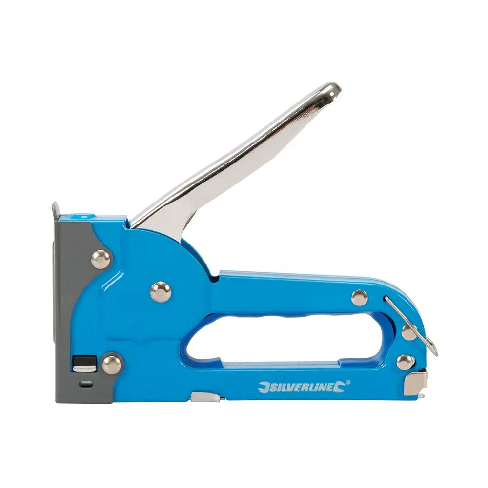 Silverline Steel Staple Gun 4 - 8mm Type 53 101326  White Rose Tools