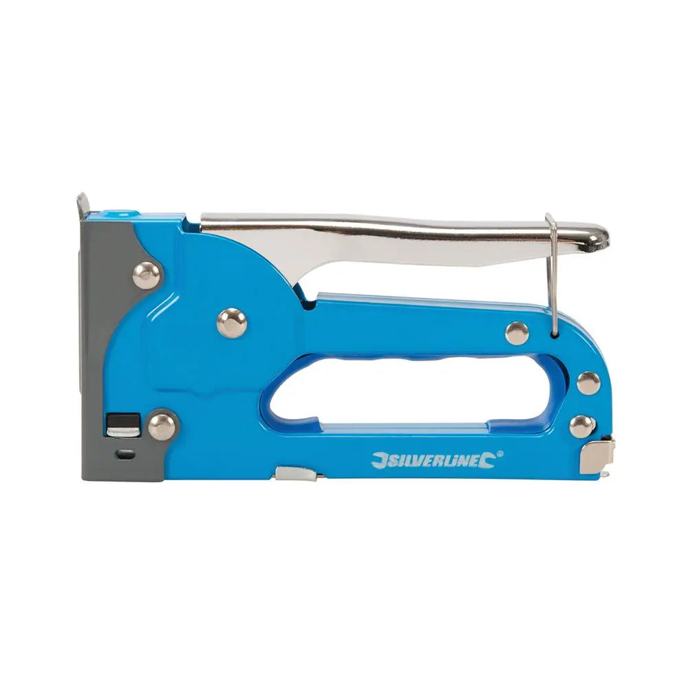 Silverline Steel Staple Gun 4 - 8mm Type 53 101326  White Rose Tools