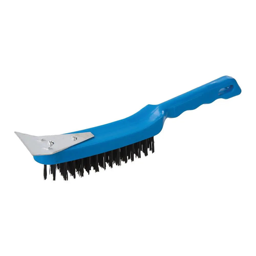 Silverline Steel Wire Brush 5 Row / Scraper 245007  White Rose Tools