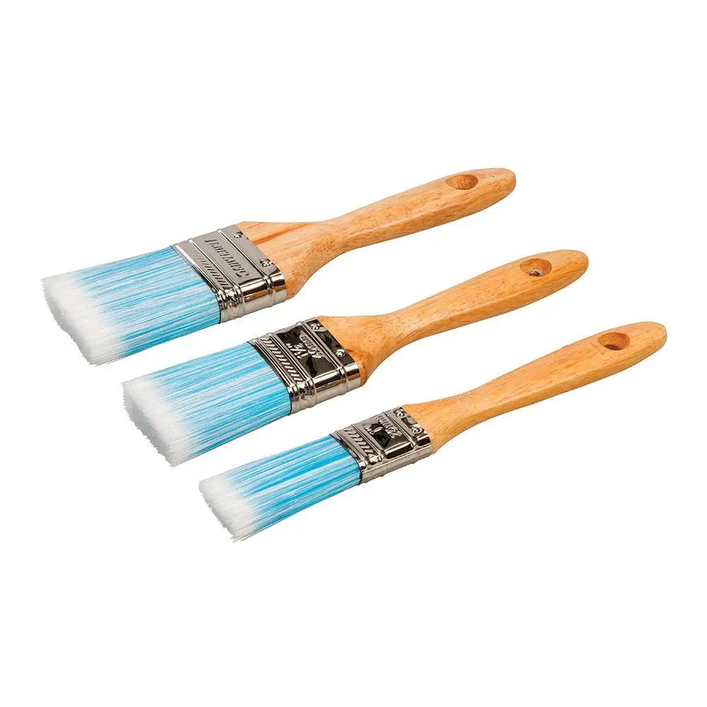 Silverline Synthetic Brush Set 25, 40 & 50mm 675077  White Rose Tools