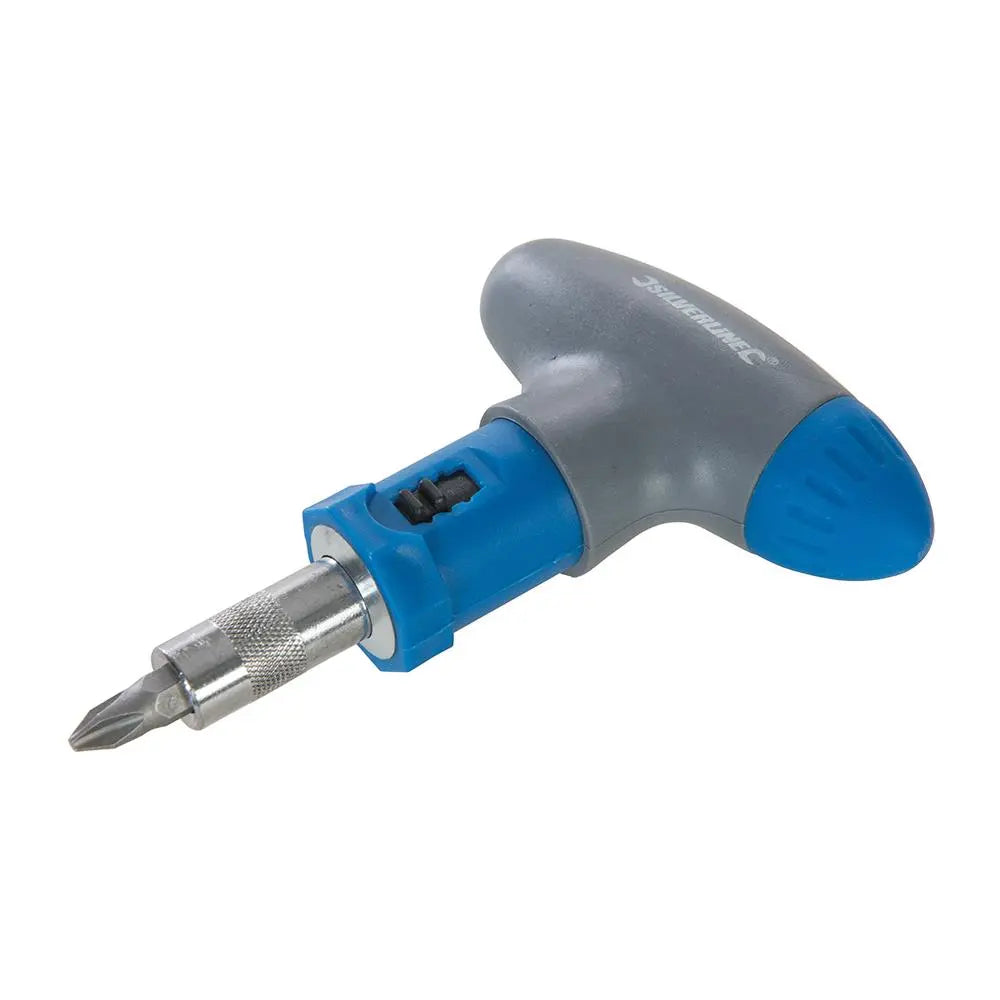 Silverline T-Handle Ratchet Screwdriver Set 22pce 380746  White Rose Tools