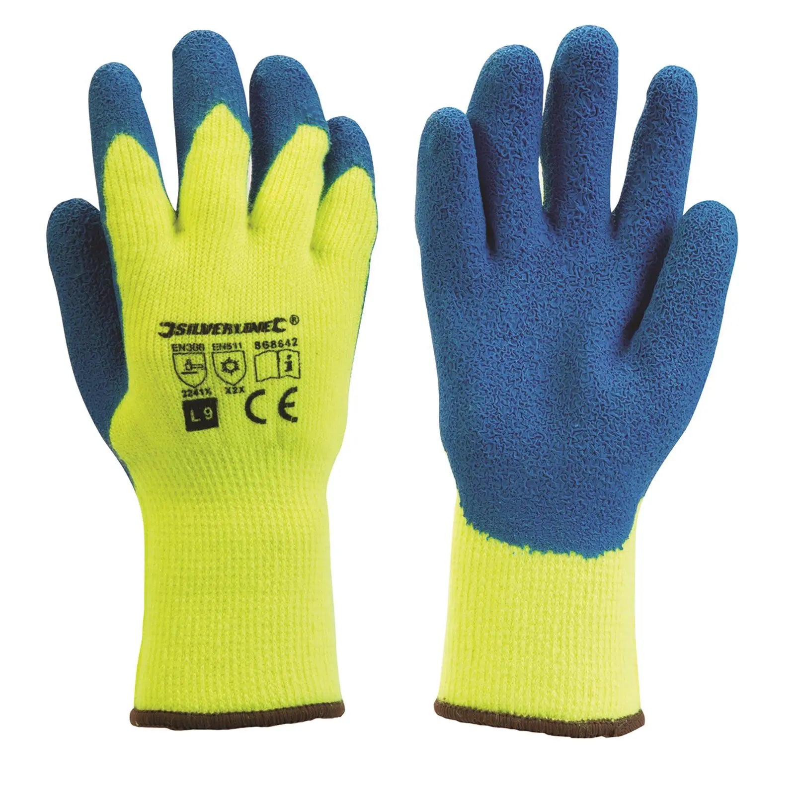Silverline Thermal Builders Gloves L9  White Rose Tools