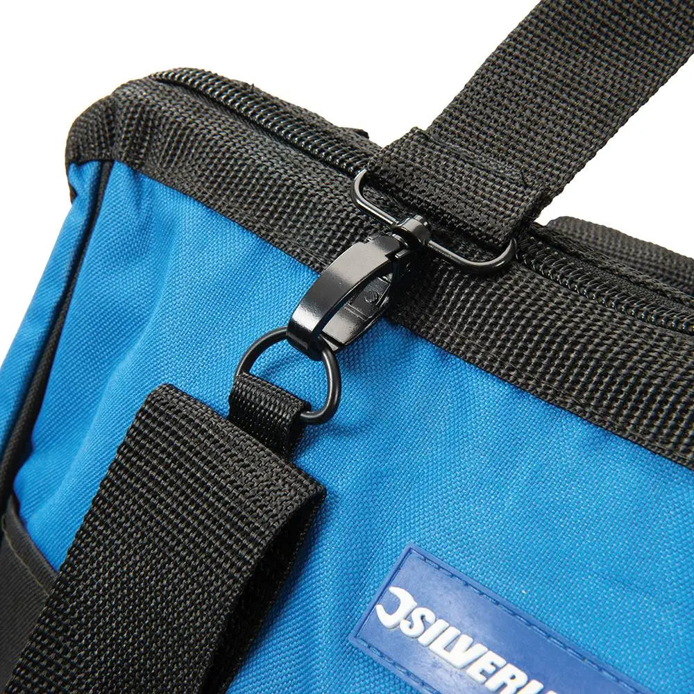Silverline Tool Bag Hard Base Wide Mouth 400 x 200 300mm 268974  White Rose Tools