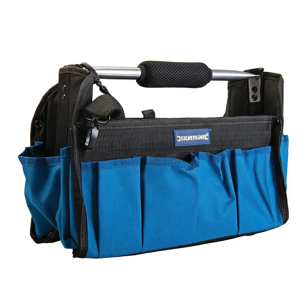 Silverline Tool Bag Open Tote 400 x 200 255mm 748091  White Rose Tools