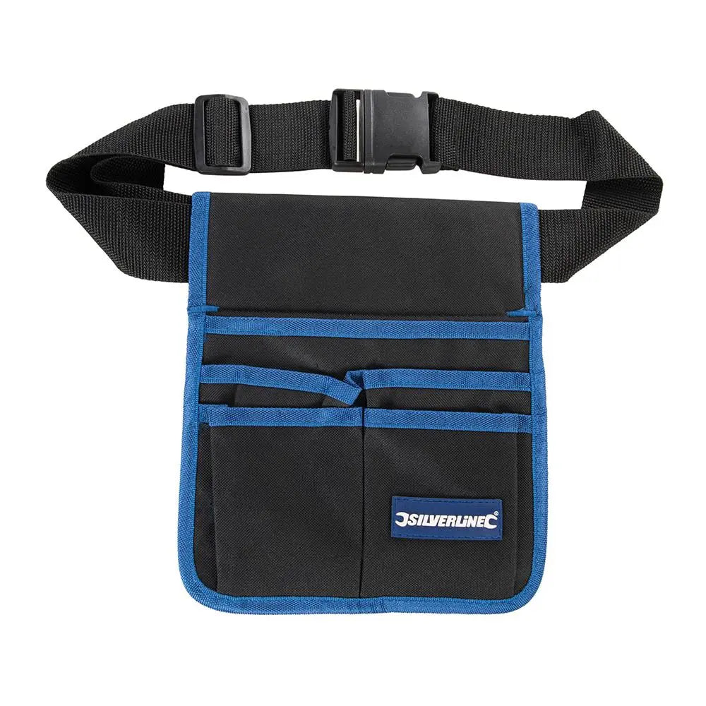 Silverline Tool Storage Pouch Belt 5 Pocket 220 x 260 mm 