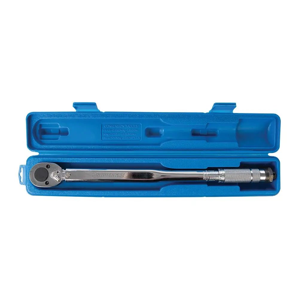 Silverline Torque Wrench 28 - 210Nm 1/2" Drive 633567  White Rose Tools