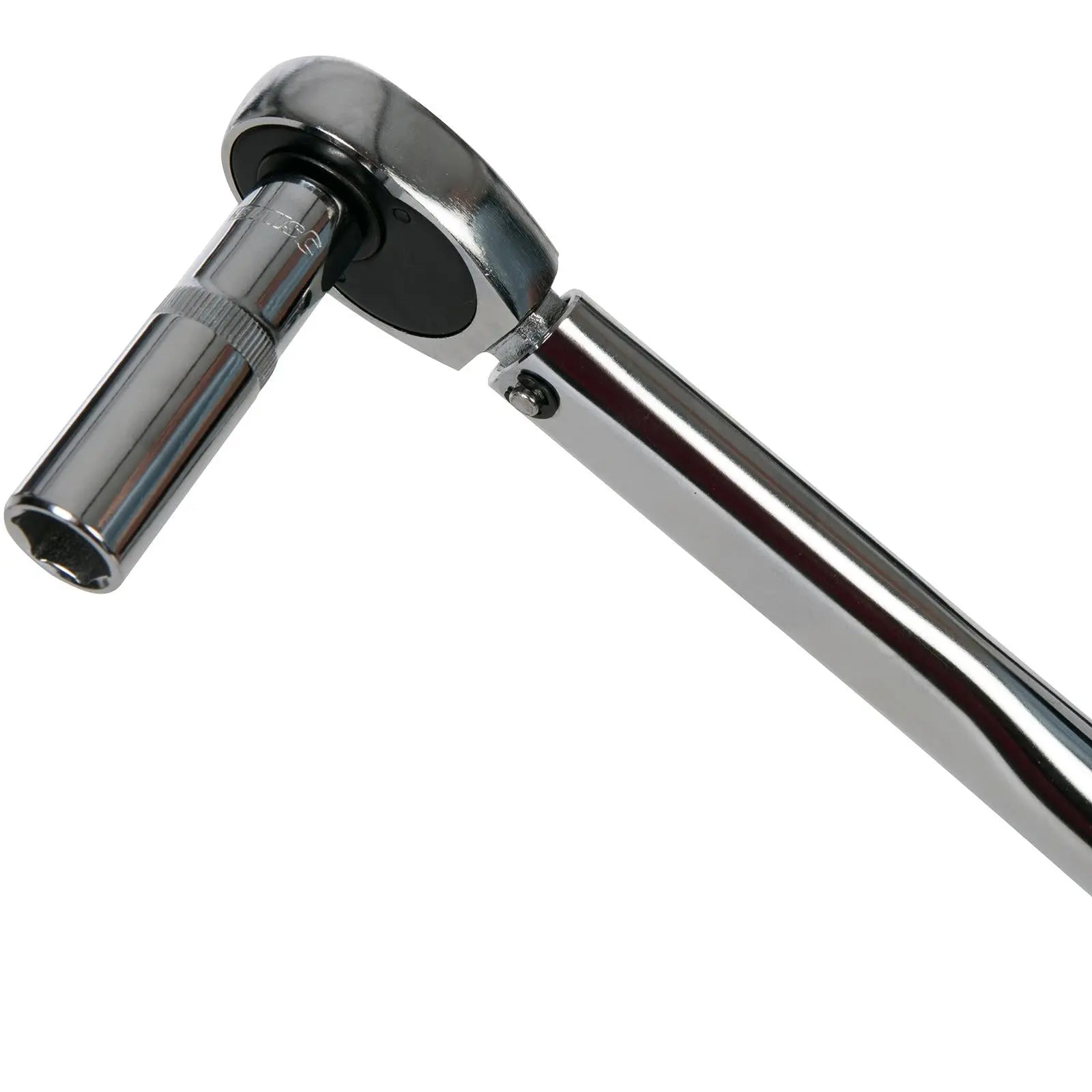 Silverline Torque Wrench 3/8" Drive Reversible Ratchet 1/4" Adaptor Extension Bar 