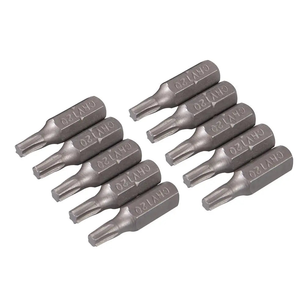 Silverline Trx Cr-V Screwdriver Bits 10pk T20 797963  White Rose Tools