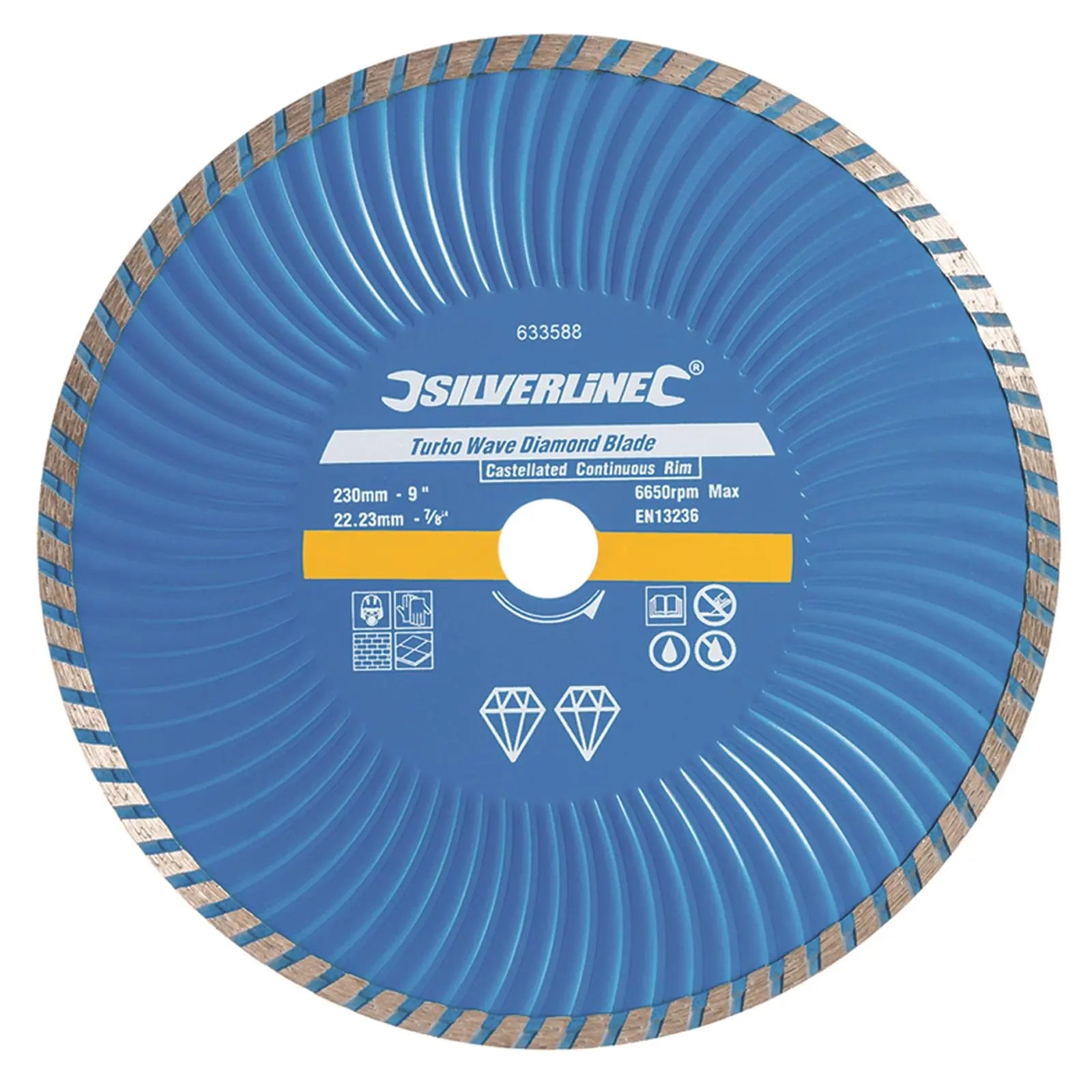 Silverline Turbo Wave Diamond Blade  White Rose Tools