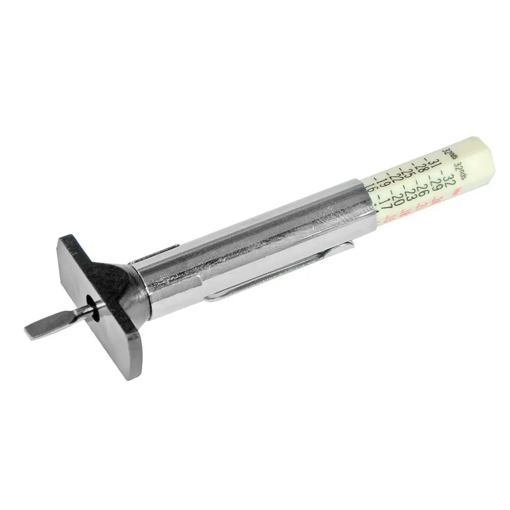 Silverline Tyre Tread Depth Gauge 1-25mm Checker Motorcycle Automotive 