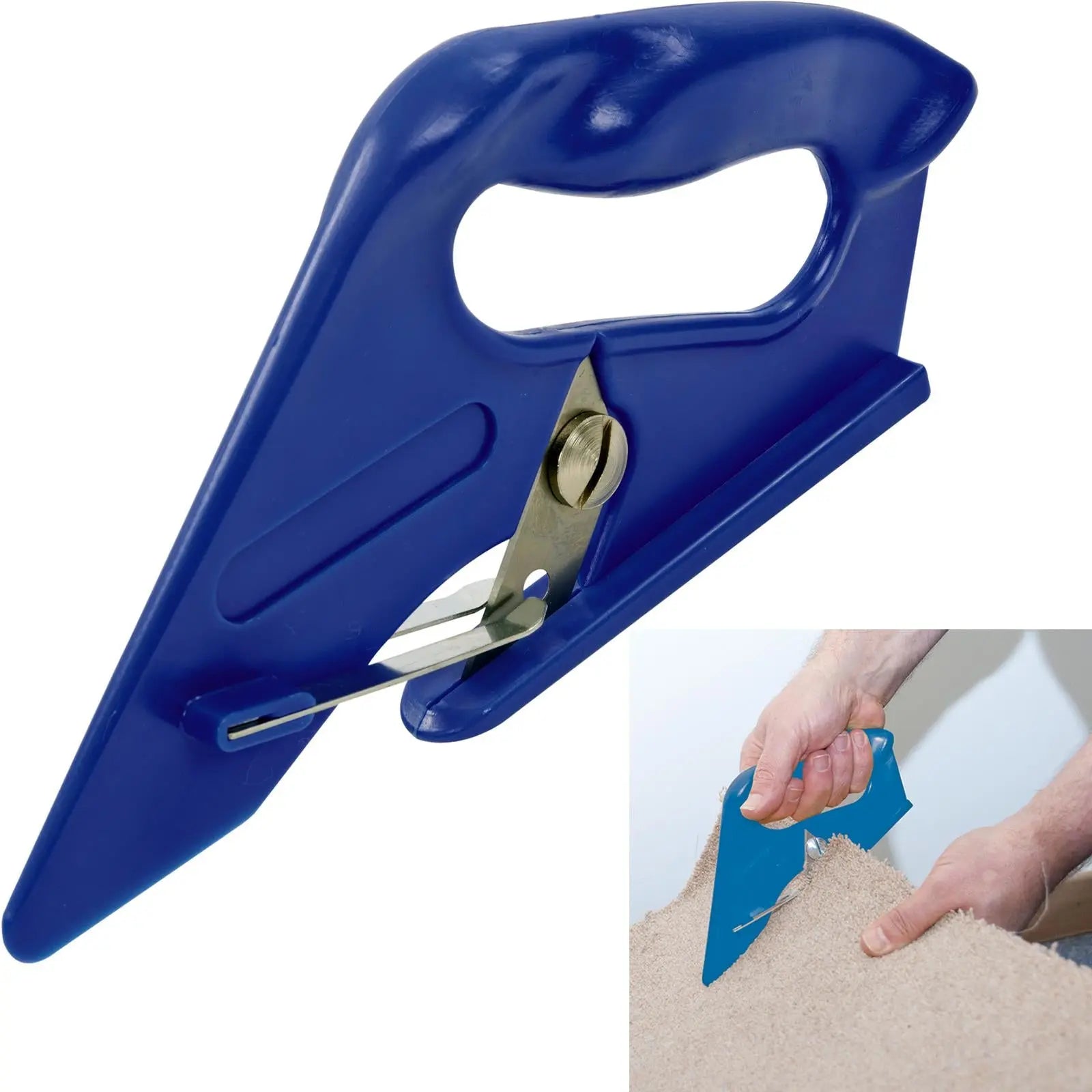 Silverline Universal Carpet Cutter Vinyl Heavy Duty Fabric Trimmer 230mm 