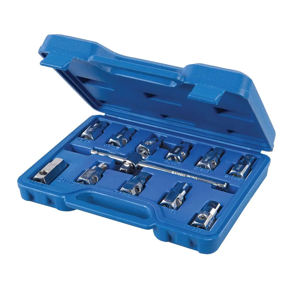 Silverline Universal Drain Plug Key Set 12pce 3/8