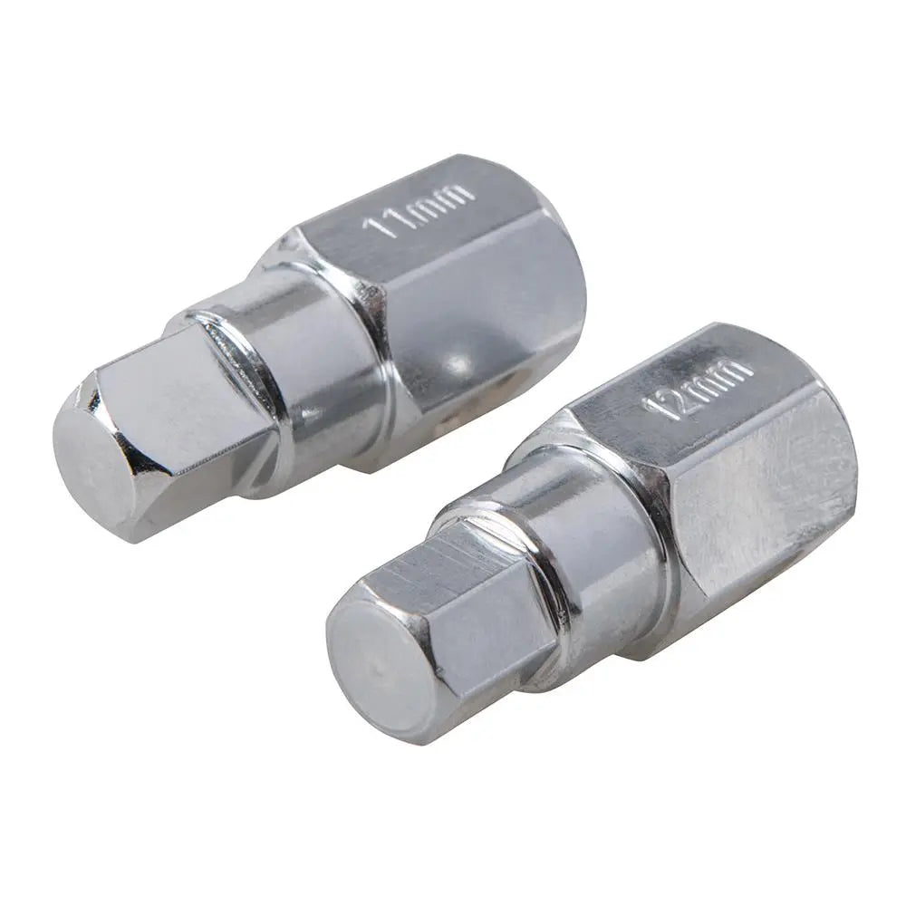 Silverline Universal Drain Plug Key Set 12pce 3/8" / 8 - 17mm 279661  White Rose Tools