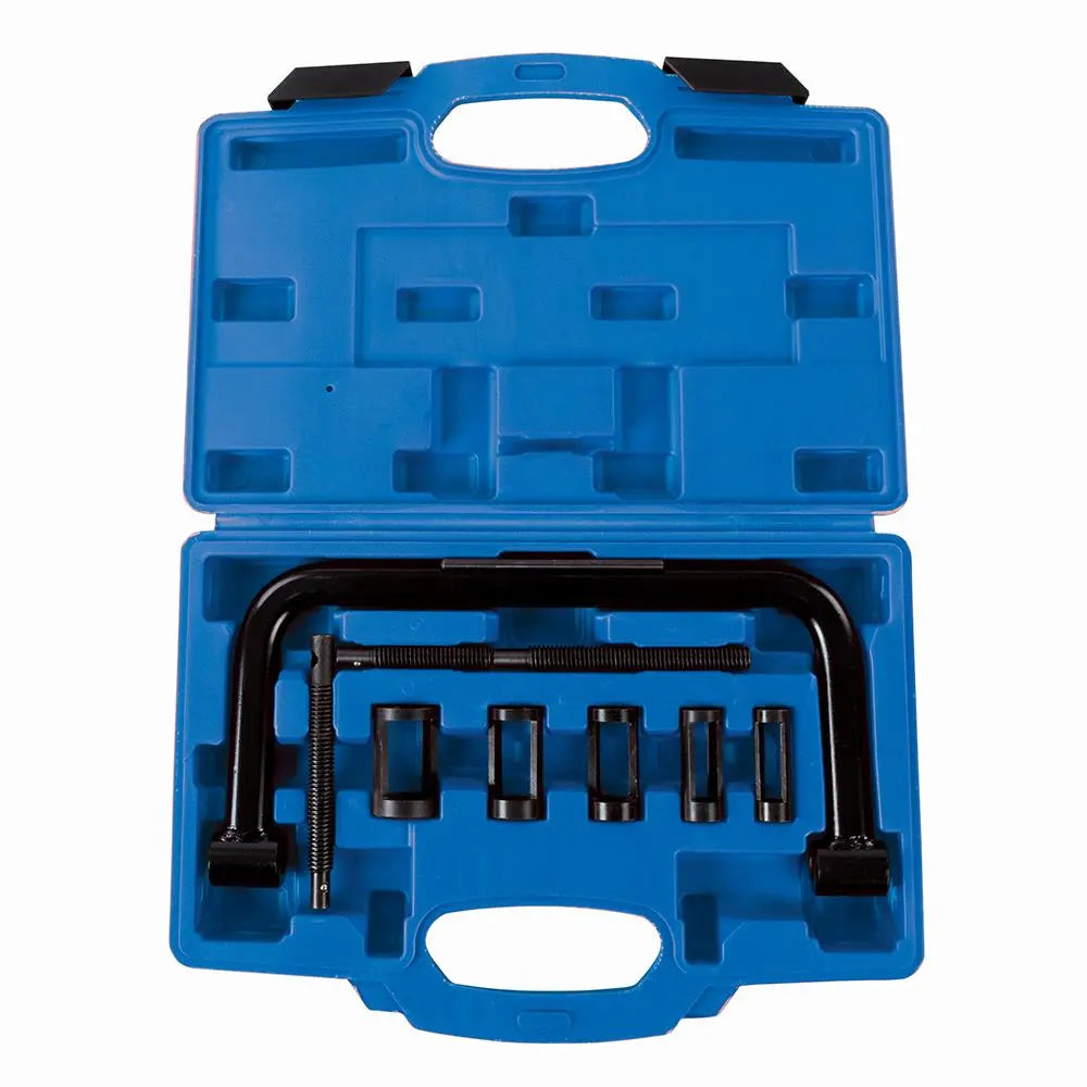 Silverline Valve Spring Compressor Tool Set 10pce 16 - 30mm 494569  White Rose Tools