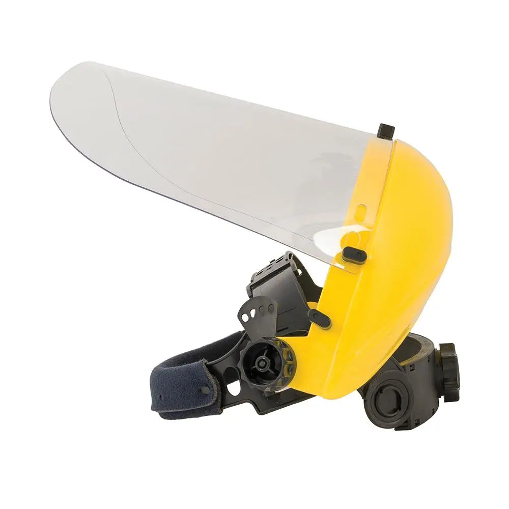Silverline Visor Face Shield With Ratchet Adjustment Resistant Helmet 