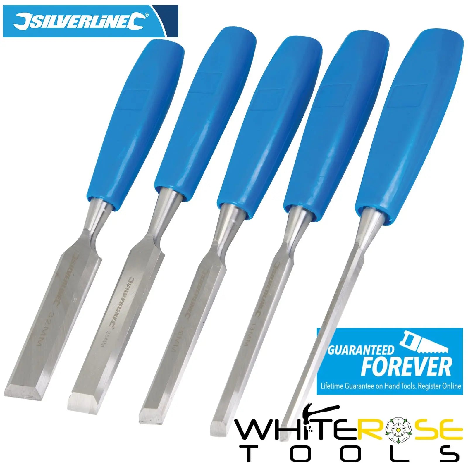 Silverline Wood Chisel Set 5 Pieces 6-32mm 