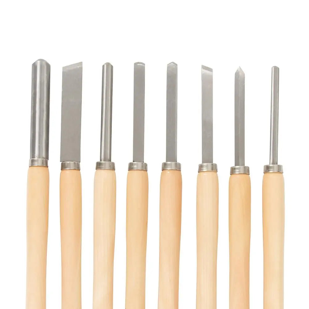 Silverline Wood Turning Chisel Set 8pce 360mm 303159  White Rose Tools