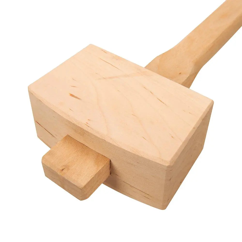 Silverline Wooden Mallet 115mm Face 273206  White Rose Tools