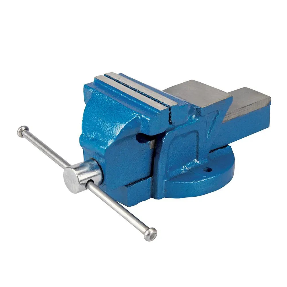 Silverline Workshop Vice 100mm (4") Jaw Capacity / 4.5kg  White Rose Tools