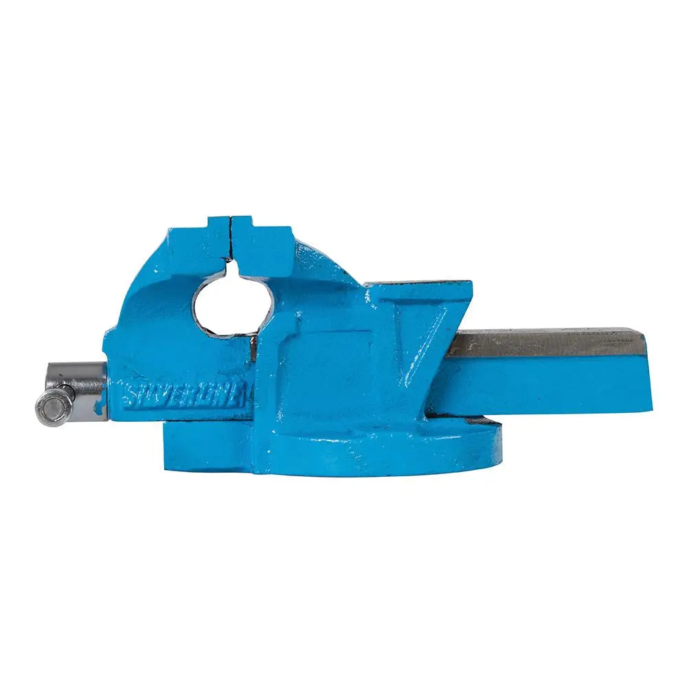 Silverline Workshop Vice 100mm (4") Jaw Capacity  / 5kg 938601  White Rose Tools
