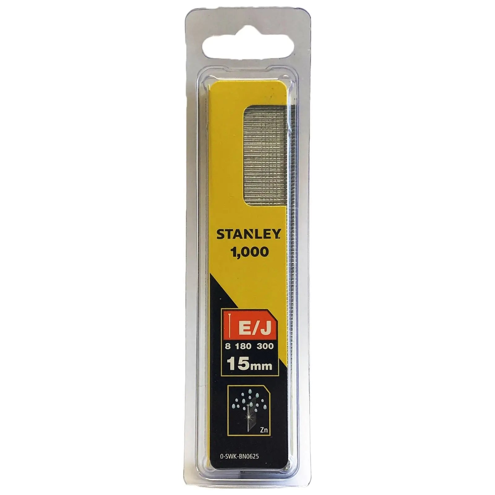 Stanley 1000 Piece Brad Nails 15mm 