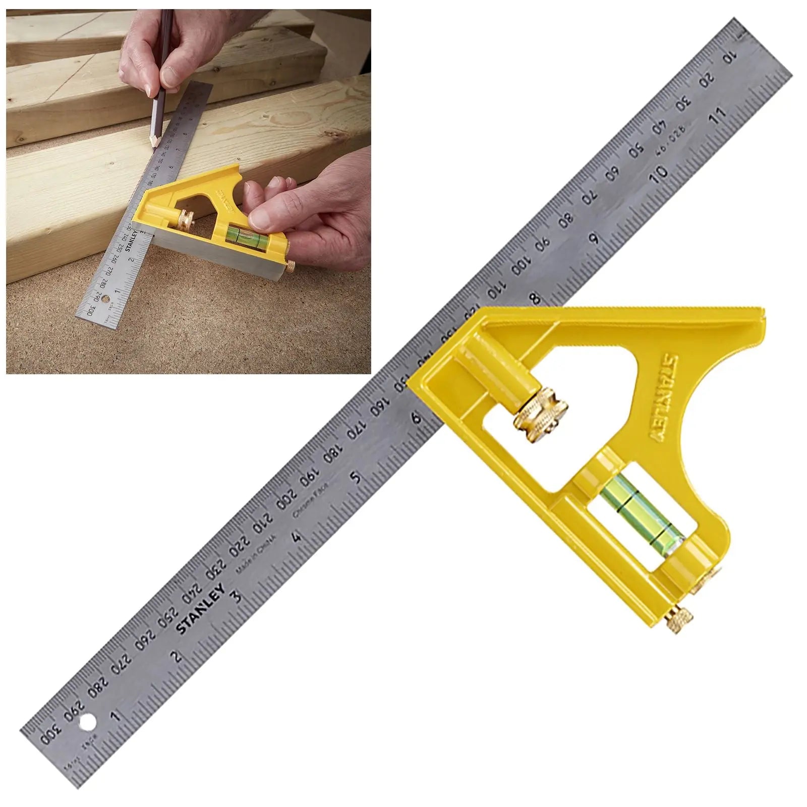 Stanley 300mm Die Cast Combination Square 