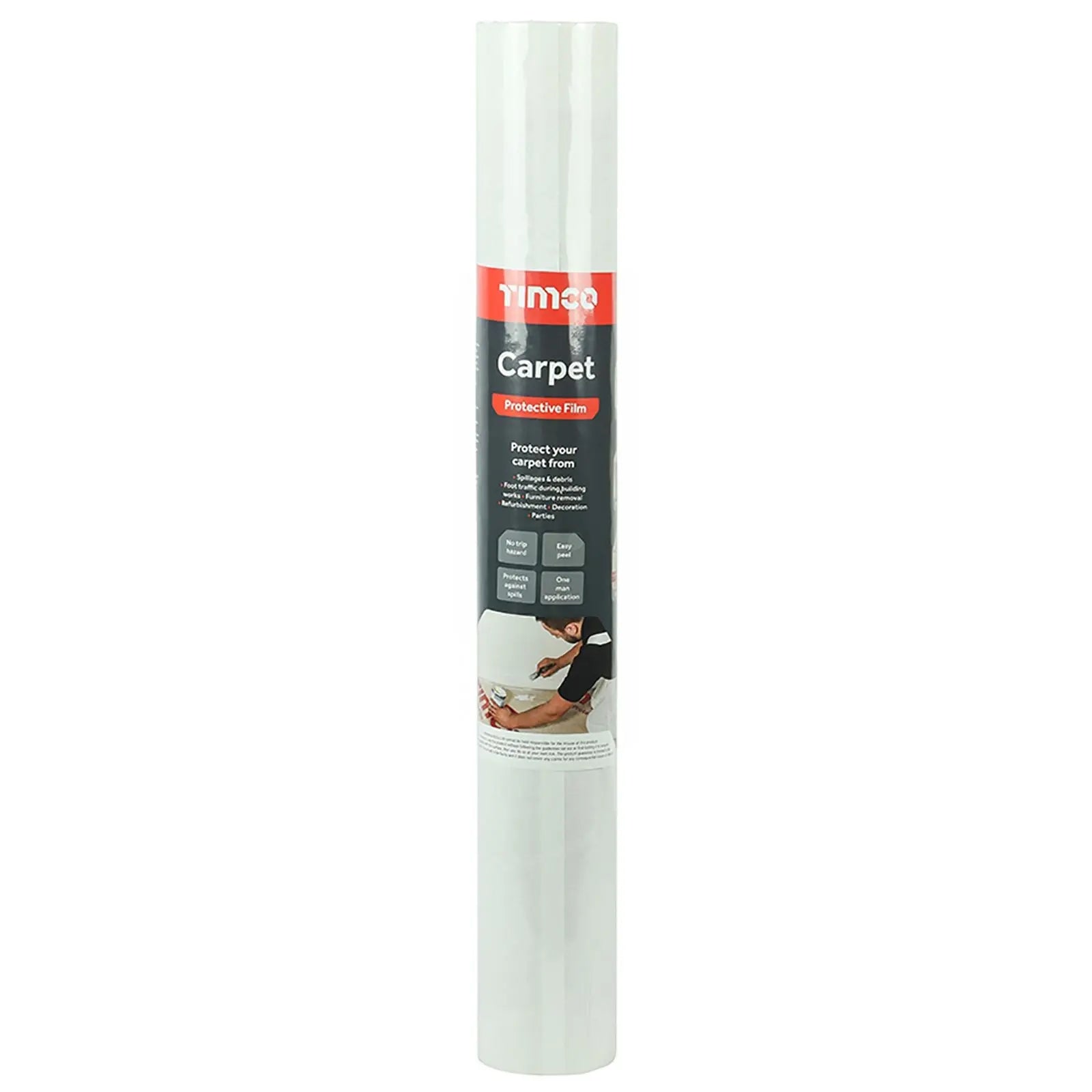 TIMCO Carpet Protective Film 50m x 600mm Roll 