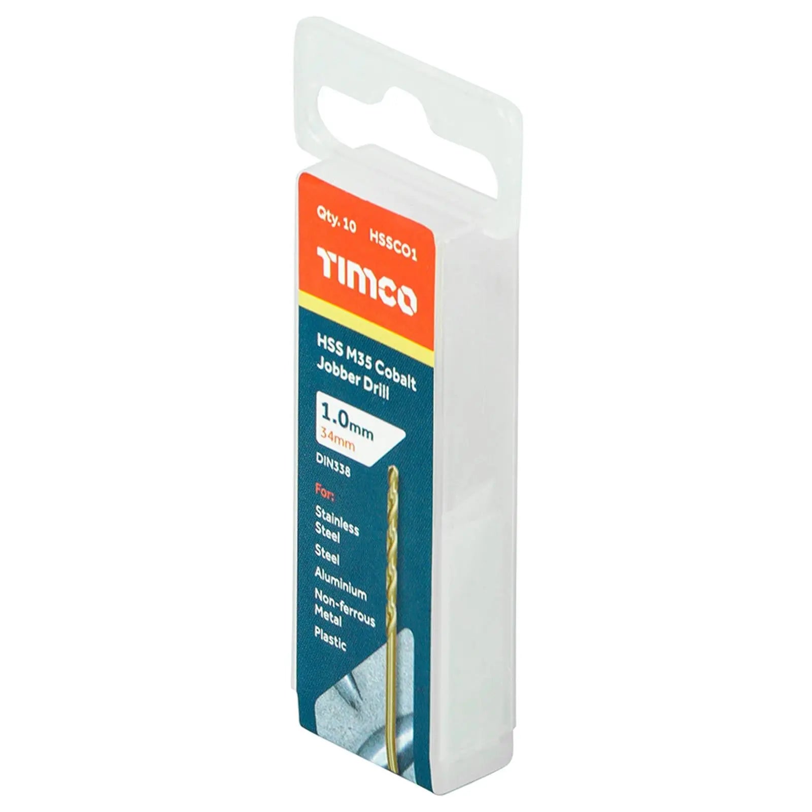TIMCO HSS Cobalt Jobber Metal Drill Bits M35 Tube DIN338 1-13mm - Choose Size  White Rose Tools