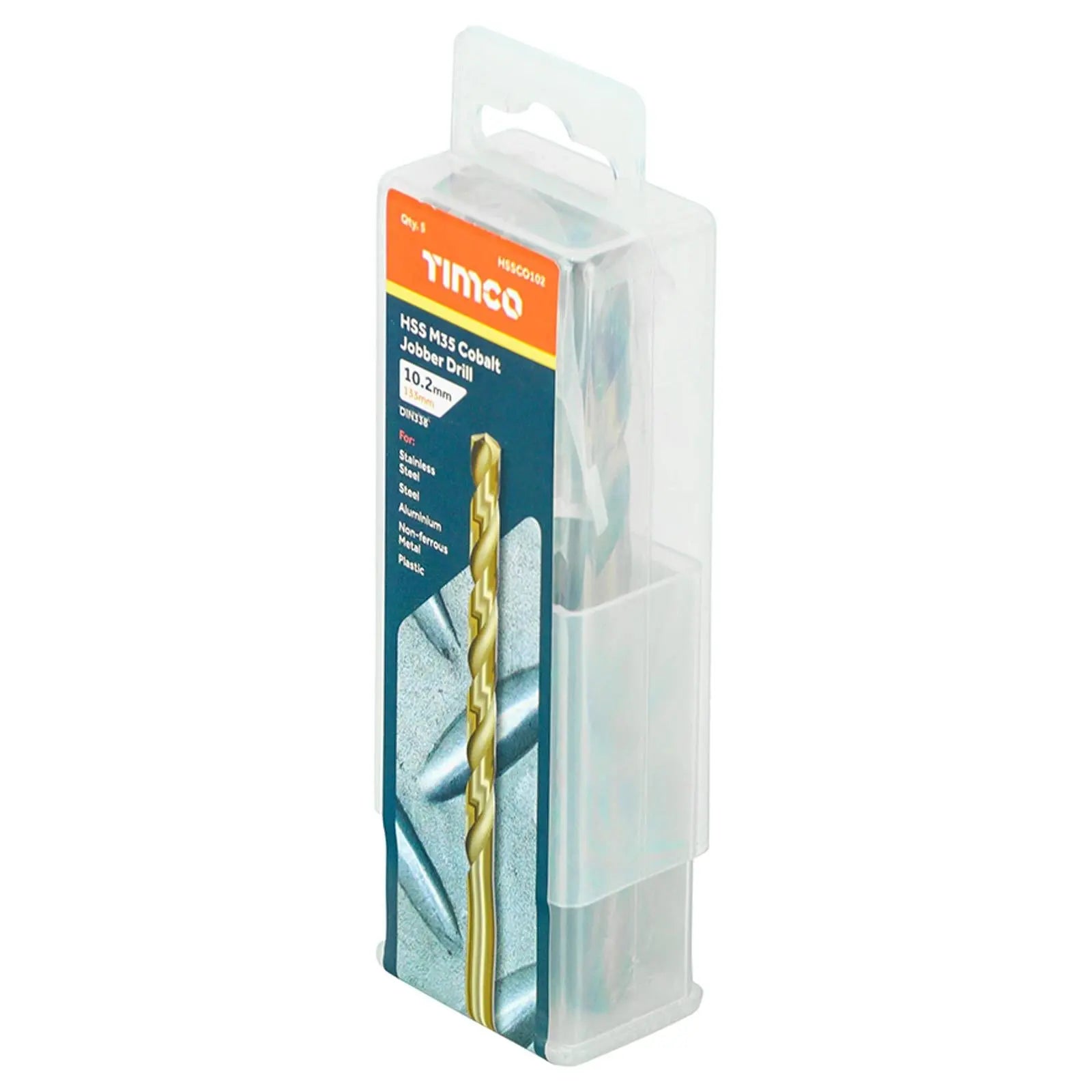 TIMCO HSS Cobalt Jobber Metal Drill Bits M35 Tube DIN338 1-13mm - Choose Size  White Rose Tools