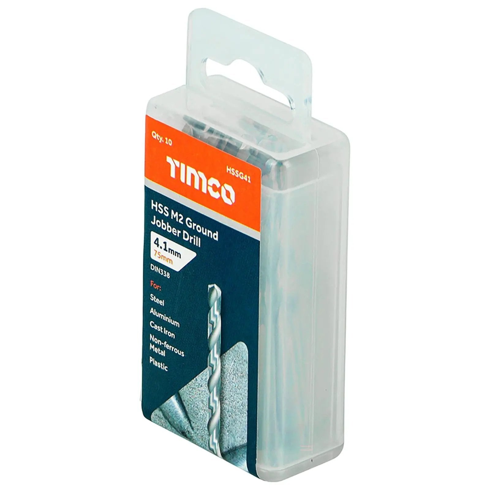 TIMCO HSS Drill Bits M2 Ground Jobber Drill Bit Pack DIN338 - Choose Size  White Rose Tools