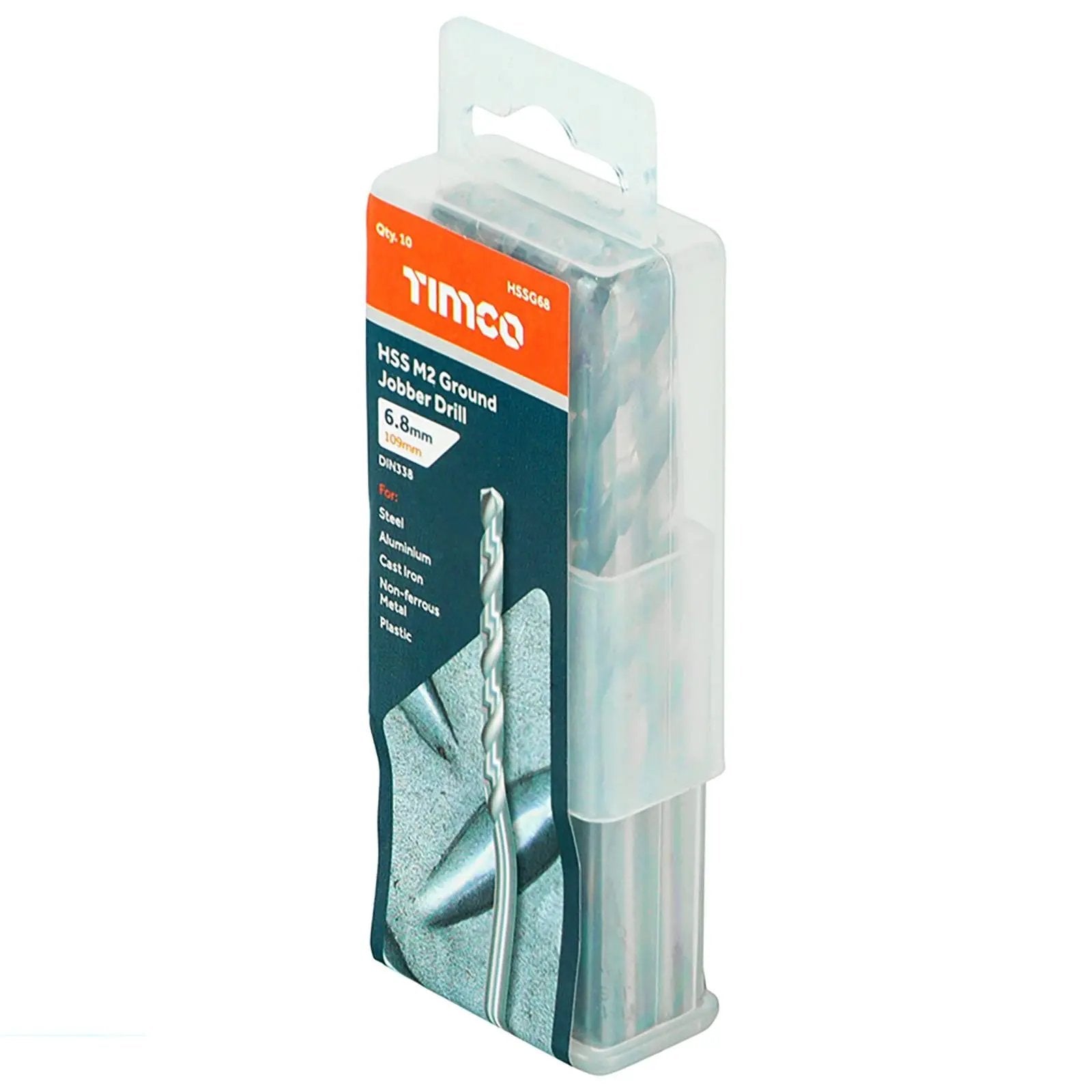 TIMCO HSS Drill Bits M2 Ground Jobber Drill Bit Pack DIN338 - Choose Size  White Rose Tools