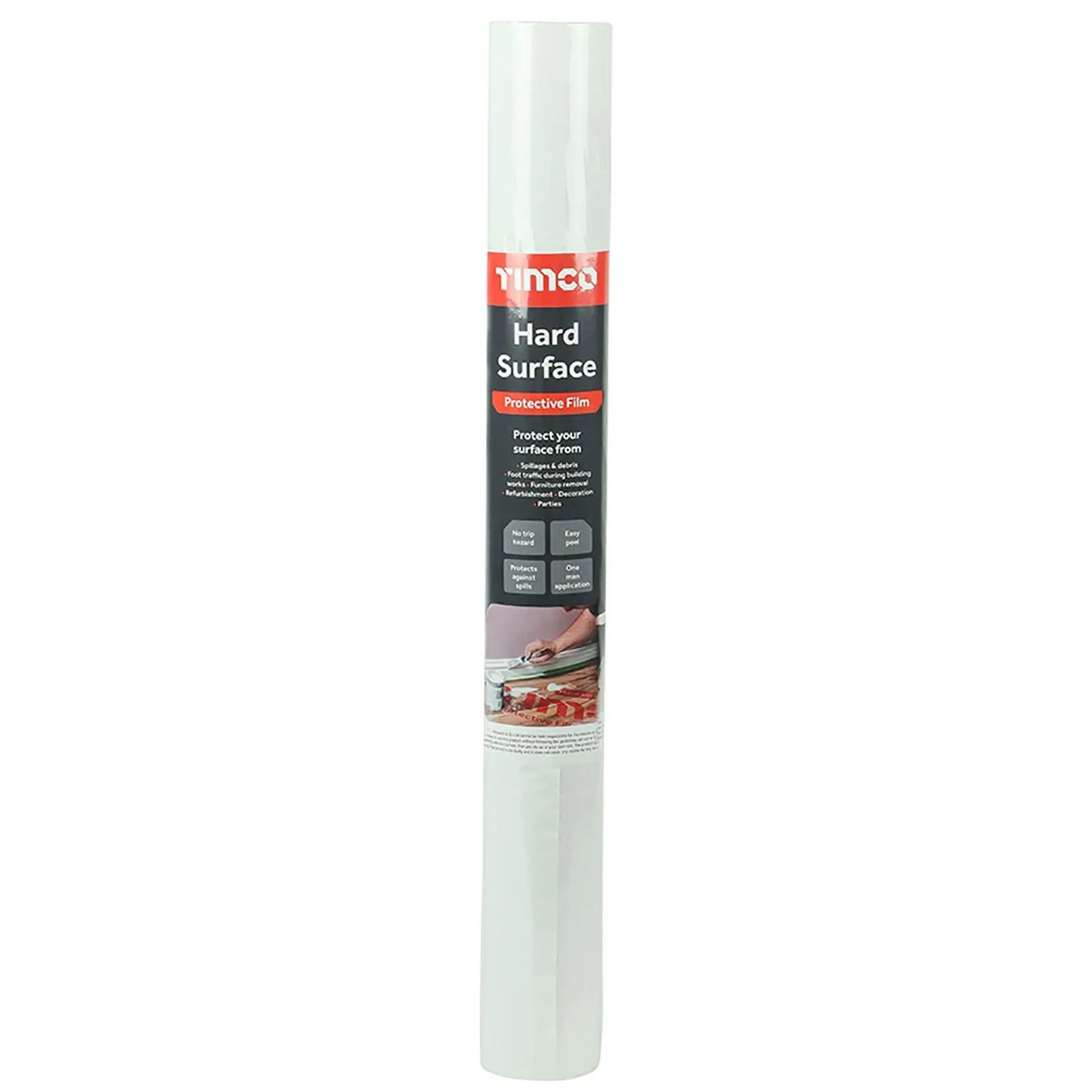 TIMCO Hard Surface Protective Film 25m x 600mm Roll 