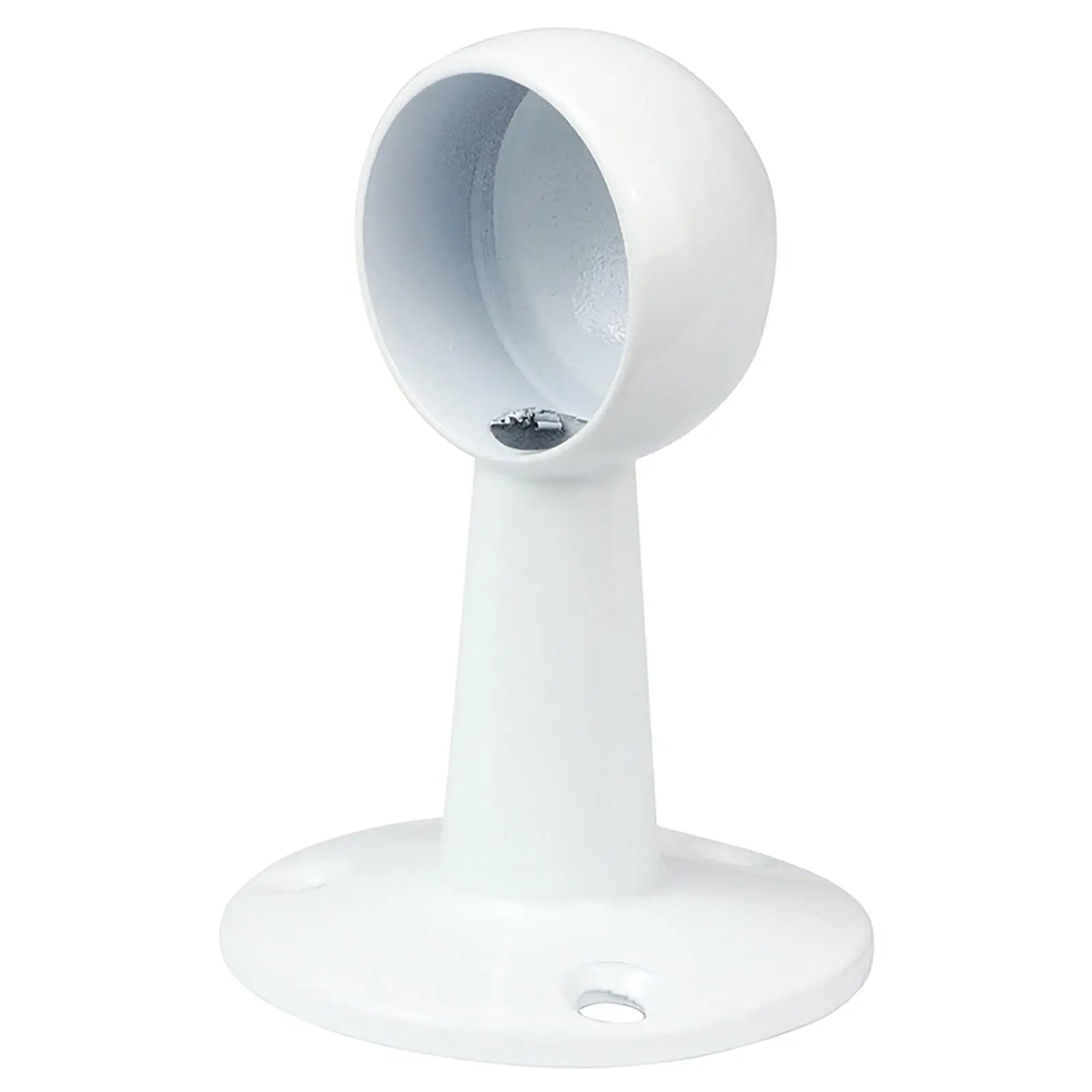TIMCO Round Wardrobe Rail 25mm Diameter End Sockets Brackets Polished Chrome or White - Choose Length  White Rose Tools