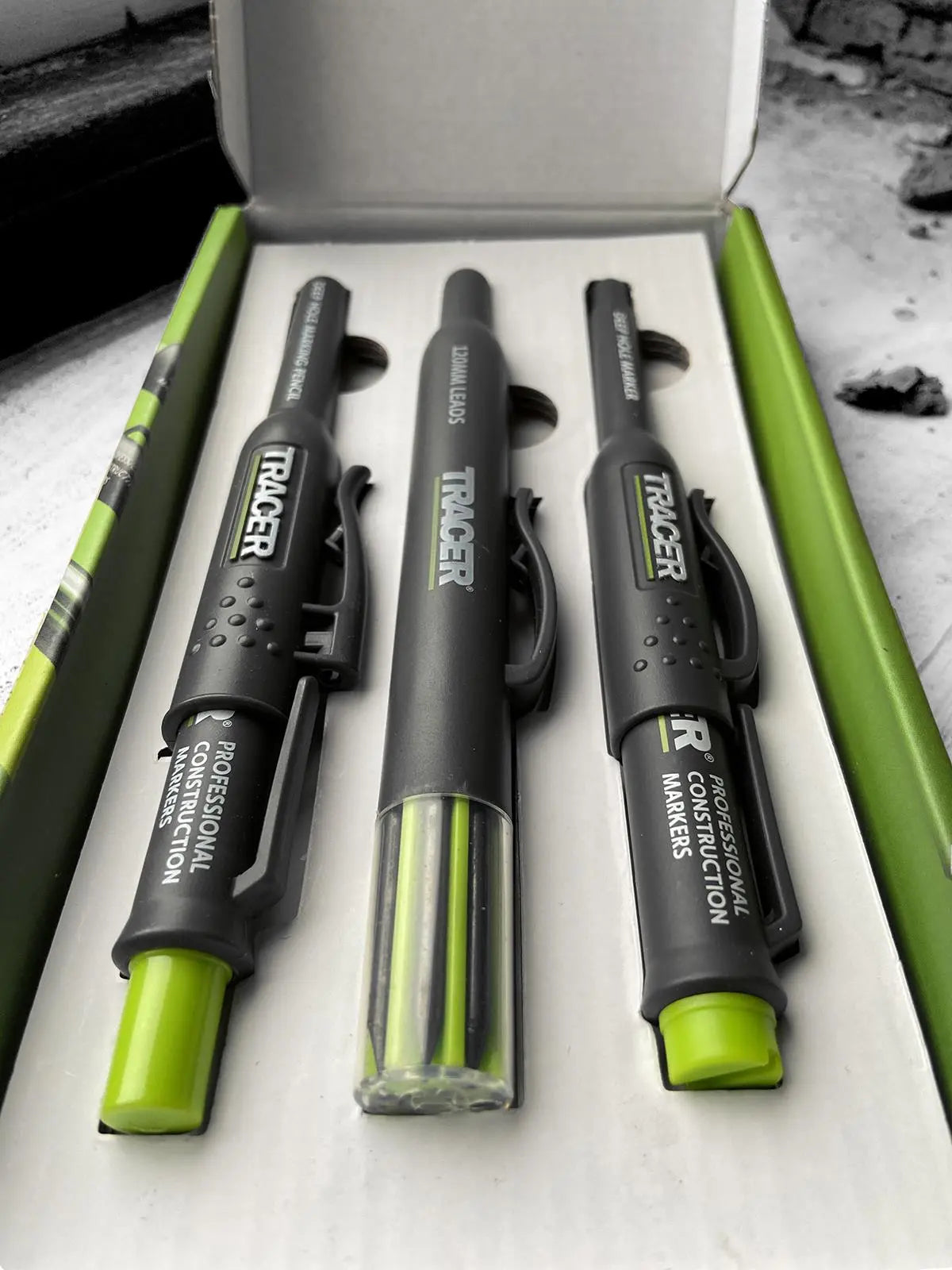 TRACER Complete Marking Kit Deep Hole Marker Pen Pencil and ALH1 Lead Set with Holsters 