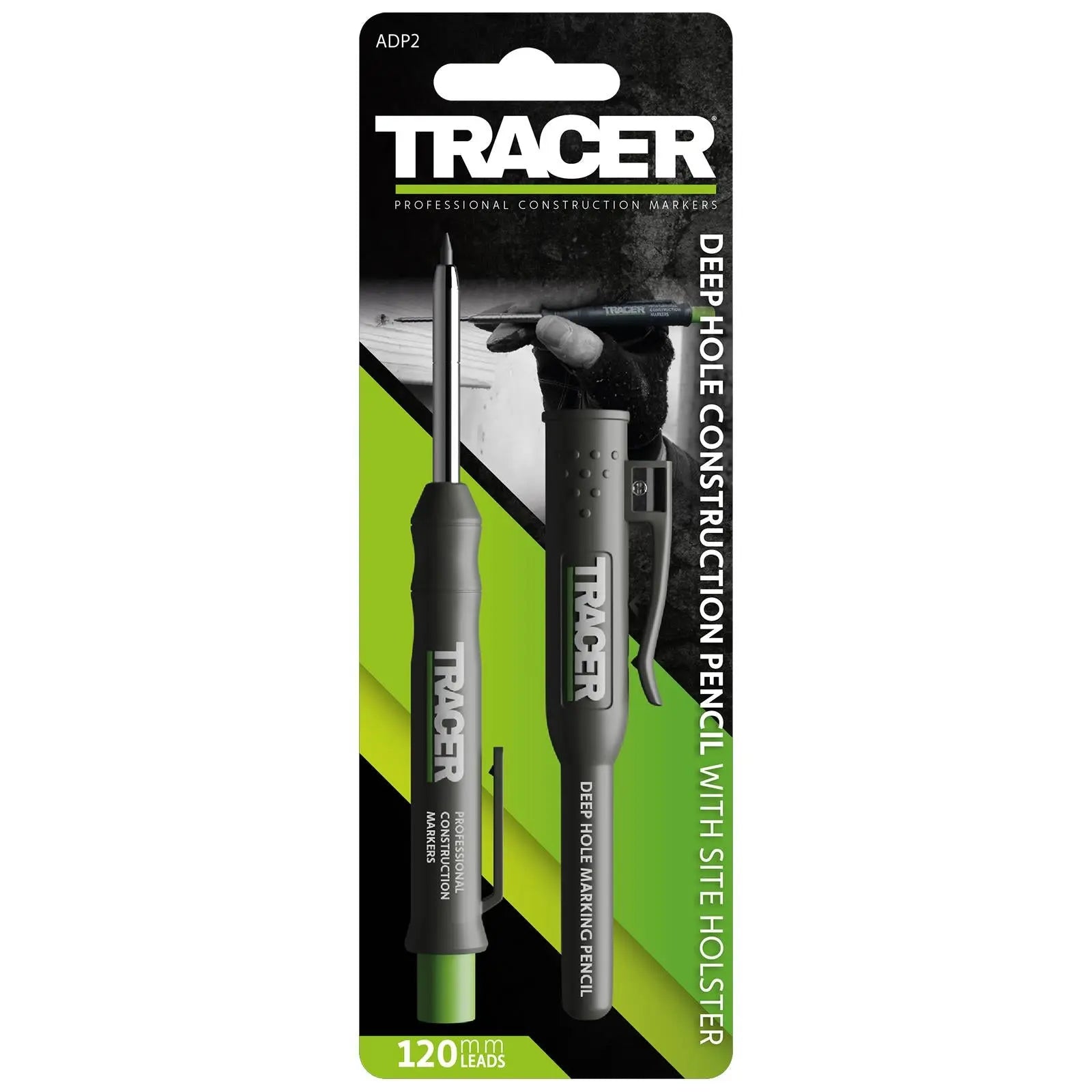TRACER Deep Hole Pencil Marker and Site Holster 100mm Depth 