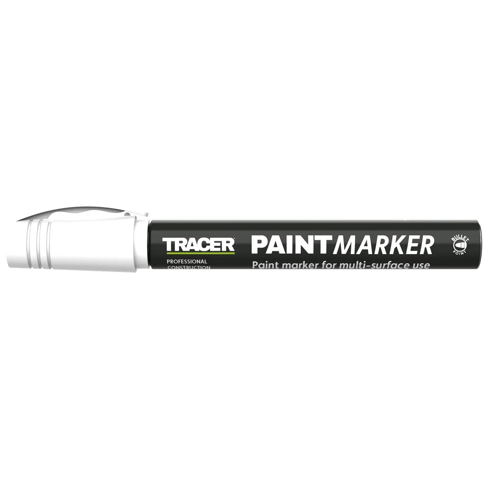 TRACER Paint Marker White 1-3mm Bullet Point 
