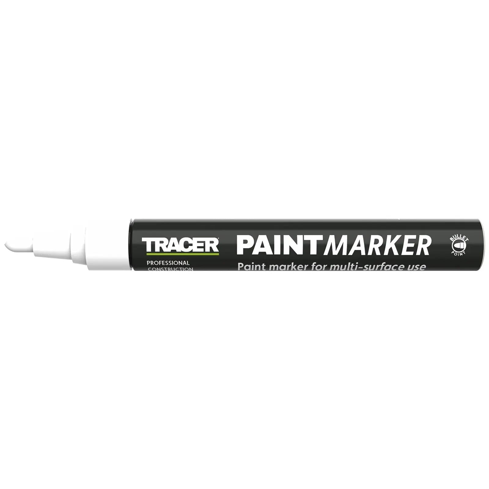 TRACER Paint Marker White 1-3mm Bullet Point 