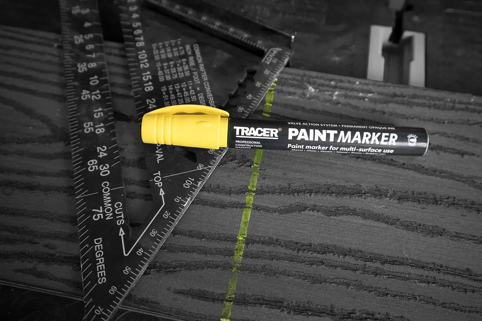 TRACER Paint Marker Yellow 1-3mm Bullet Point 