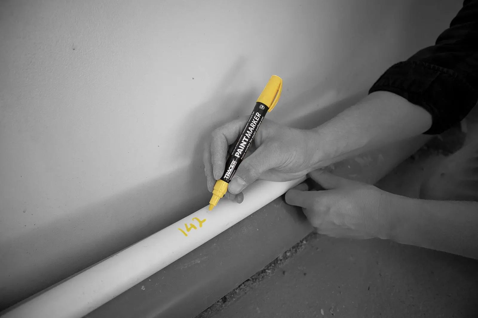TRACER Paint Marker Yellow 1-3mm Bullet Point 