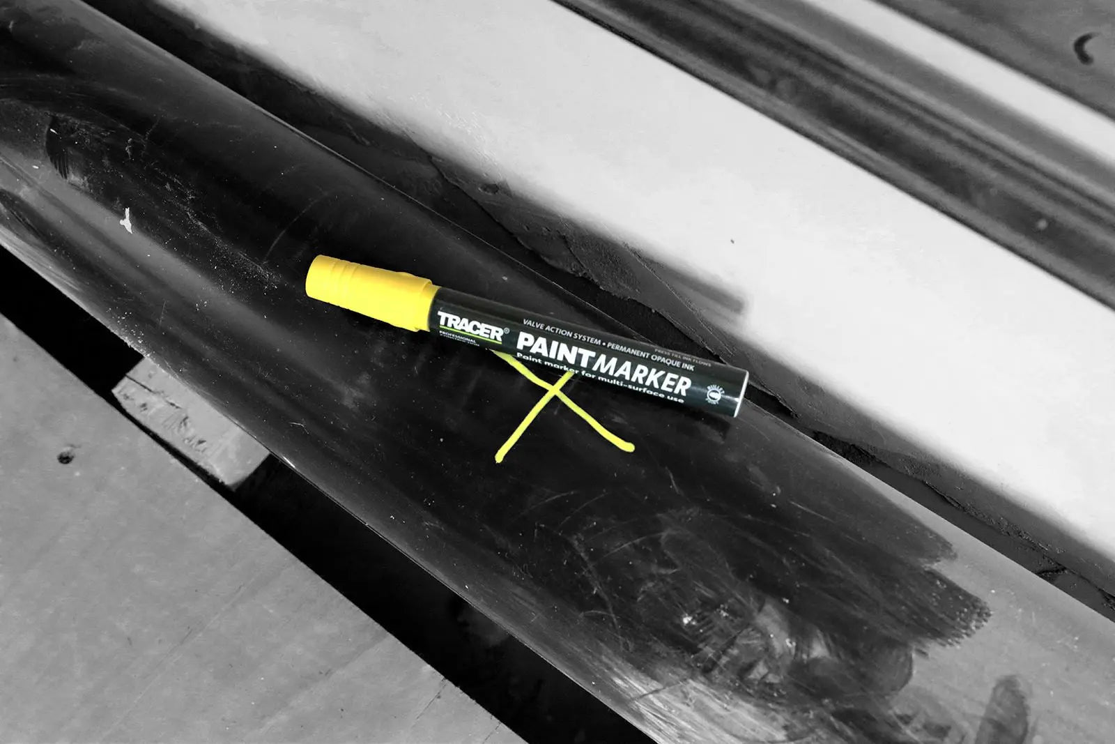 TRACER Paint Marker Yellow 1-3mm Bullet Point 