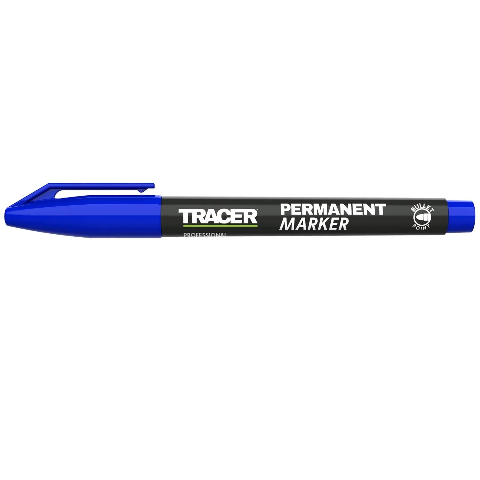 TRACER Permanent Marker Pen Blue 1-2mm Fine Bullet Point 